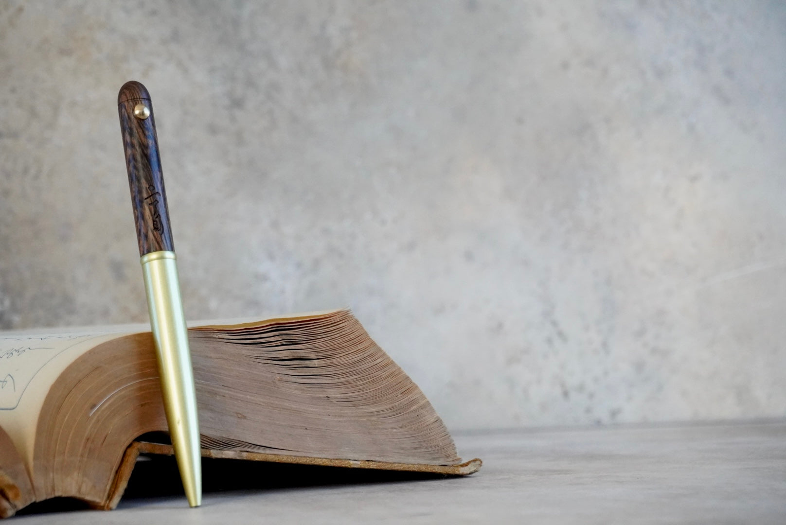 Brass & Tigerwood Ballpoint Pen