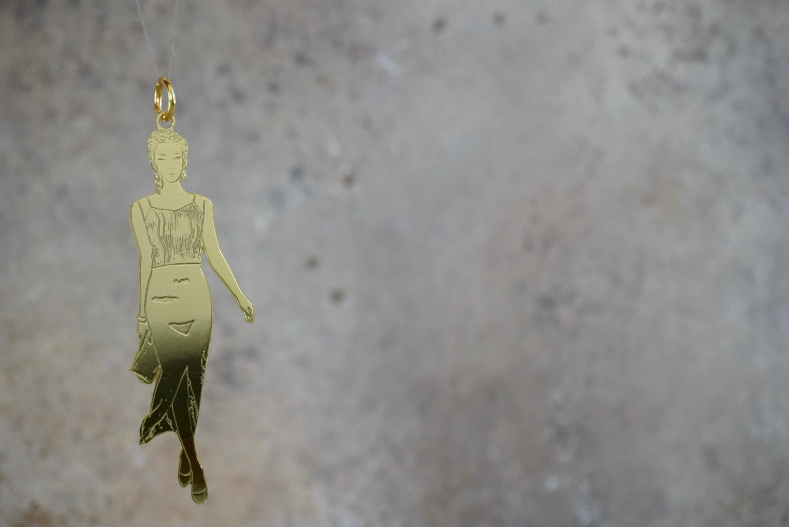 Brass Charmed Keychain