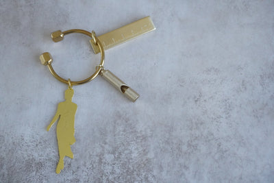Brass Charmed Keychain