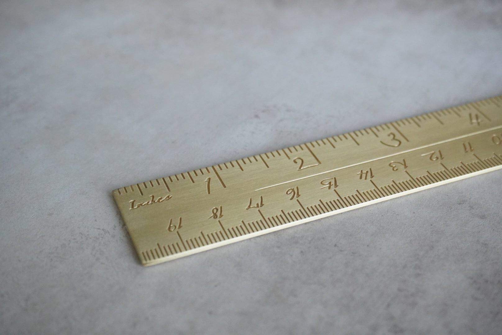 It's Written Brass Ruler