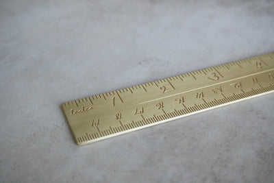 It's Written Brass Ruler