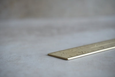 It's Written Brass Ruler